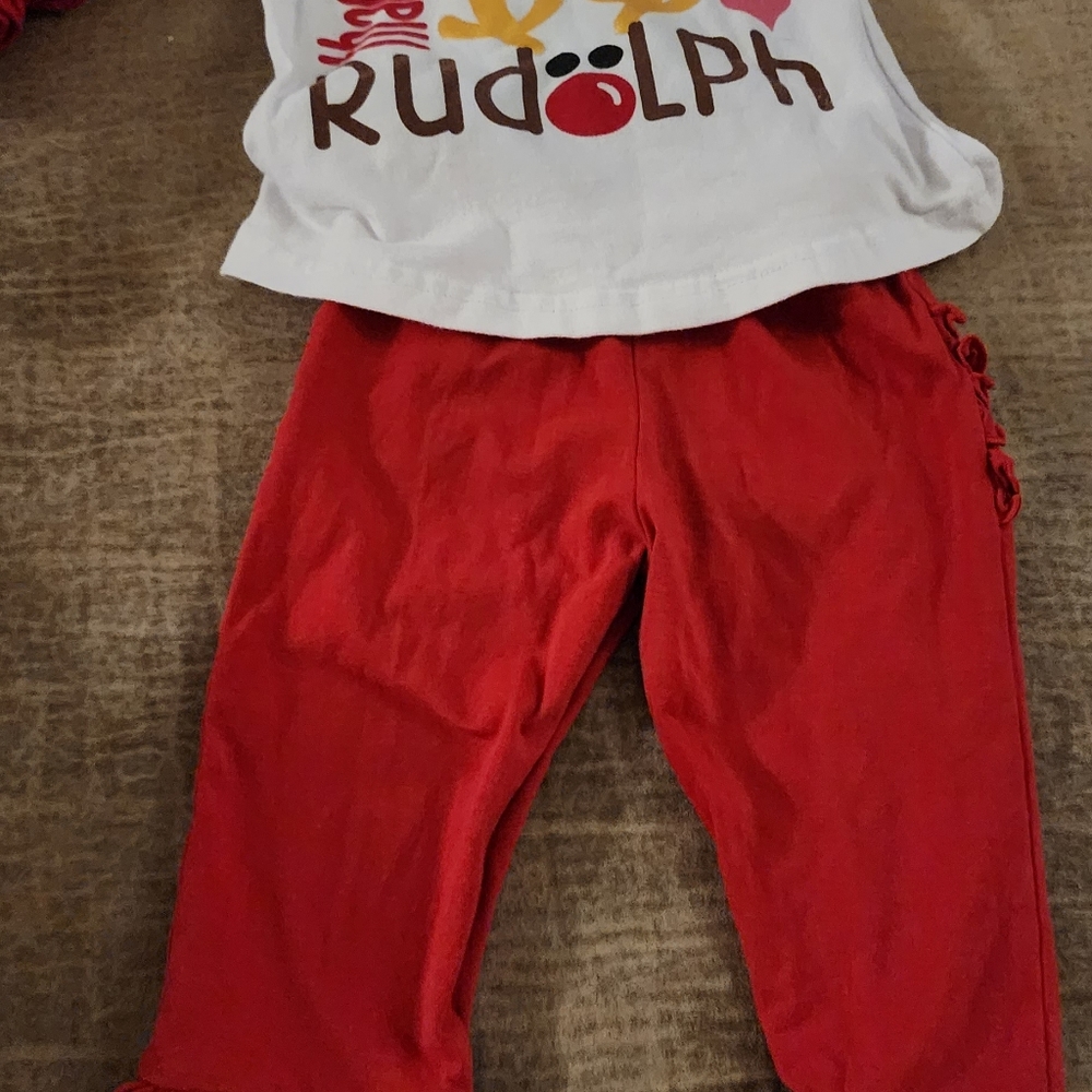 2T Christmas girls outfit (2 pieces)